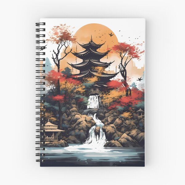 Item preview, Japanese Mountain Landscape designed and sold by SingularityGeek.