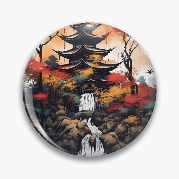 Artikelvorschau, Japanische Berglandschaft entworfen und verkauft von SingularityGeek.