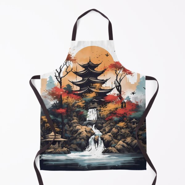 Item preview, Japanese Mountain Landscape designed and sold by SingularityGeek.