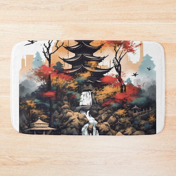 Item preview, Japanese Mountain Landscape designed and sold by SingularityGeek.