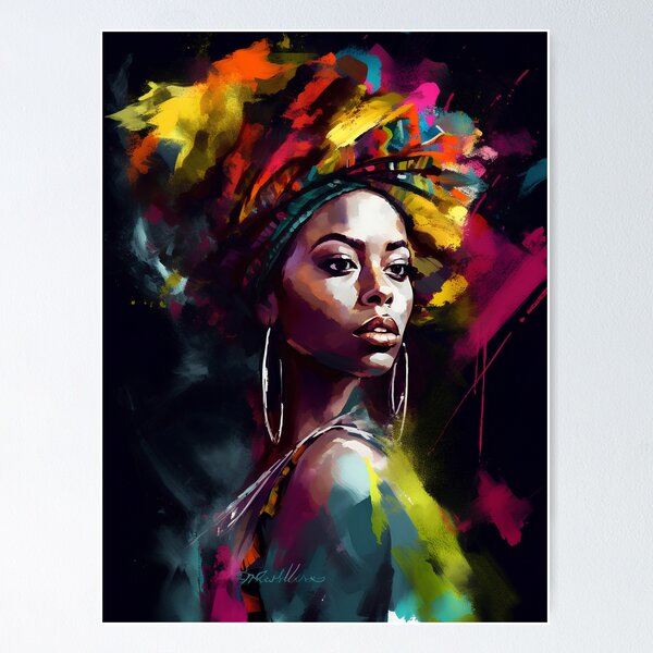 Item preview, Womens Rights Black African American Girl Woman Afrocentric Art designed and sold by MartynGrey.