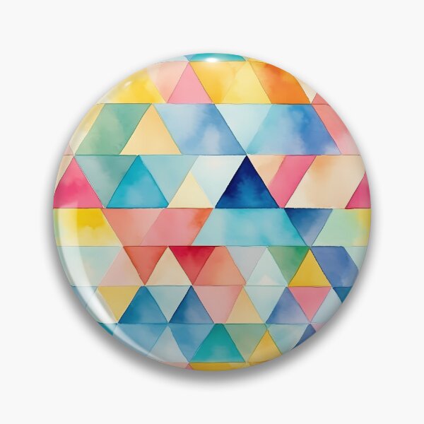 Item preview, Watercolour Triangle Geometric Seamless Pattern designed and sold by PatternStudios.