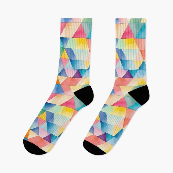 Artikelvorschau, Aquarell Dreieck geometrische nahtlose Muster entworfen und verkauft von PatternStudios.