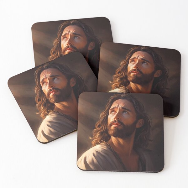 Item preview, Jesus Christ at 30 Years Old with His Face Illuminated by God the Father designed and sold by SingularityGeek.