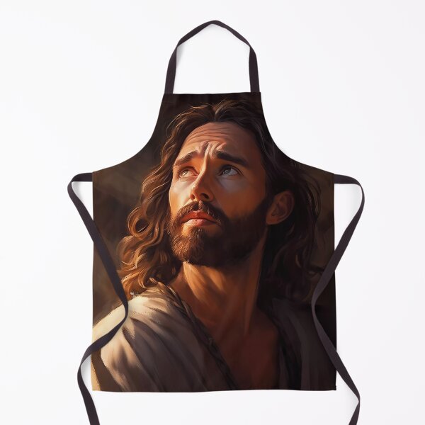 Item preview, Jesus Christ at 30 Years Old with His Face Illuminated by God the Father designed and sold by SingularityGeek.
