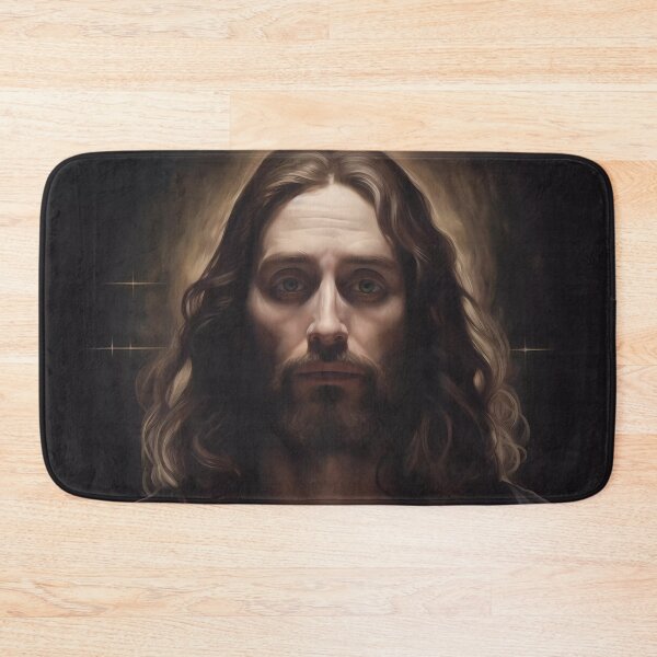 Item preview, Jesus Christ at 33 Years Old in a Portrait with a Majestic Illuminated Background and Face designed and sold by SingularityGeek.