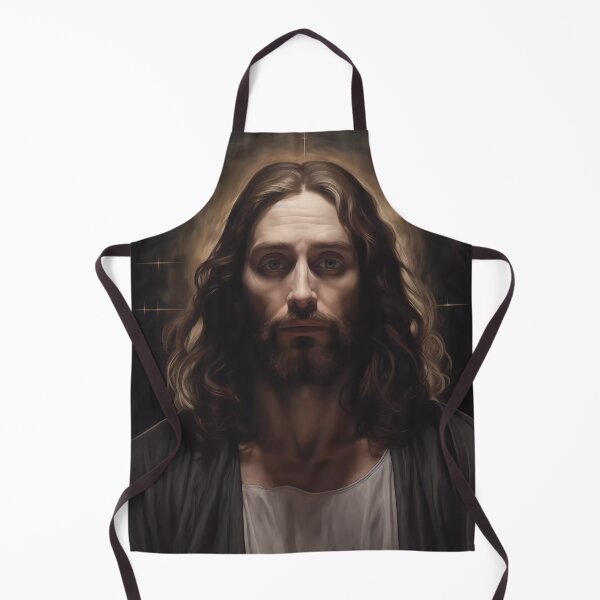 Item preview, Jesus Christ at 33 Years Old in a Portrait with a Majestic Illuminated Background and Face designed and sold by SingularityGeek.