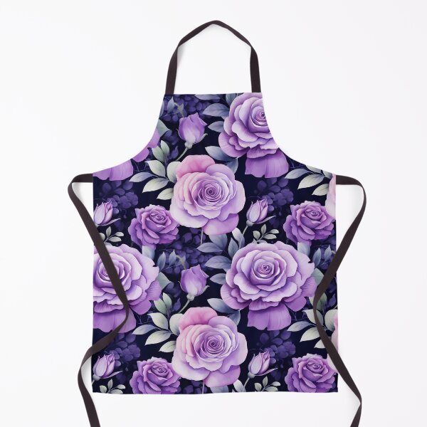 Item preview, Watercolour Purple Roses Seamless Pattern designed and sold by PatternStudios.