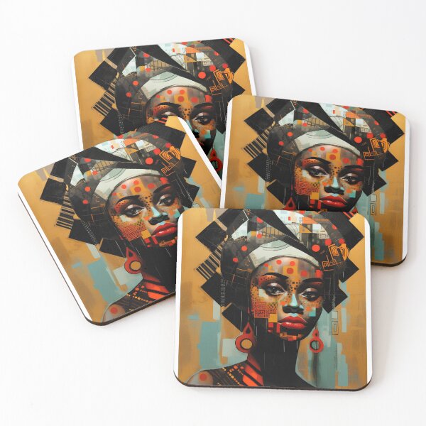 Item preview, Womens Rights Portrait of a Black Woman Afrocentric Female designed and sold by MartynGrey.