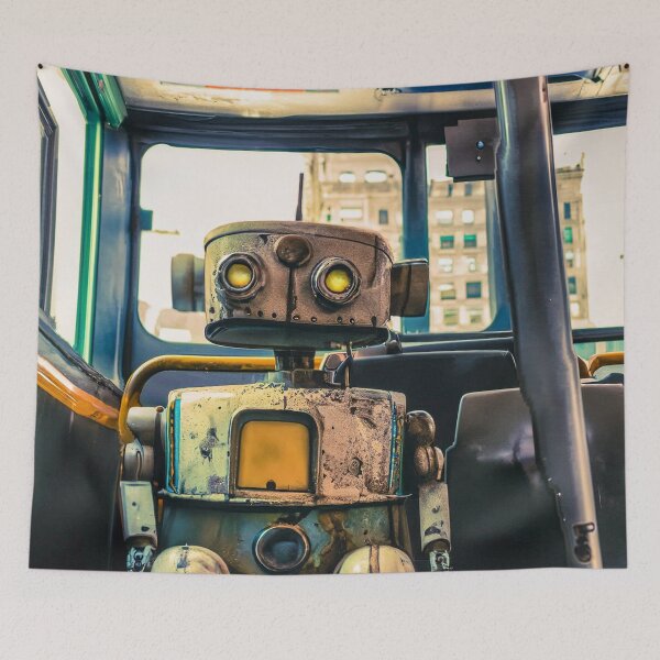 Item preview, Robot Riding a NYC bus designed and sold by drawbey.