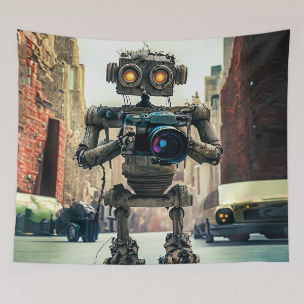 Item preview, Robot taking Pictures in NYC designed and sold by drawbey.