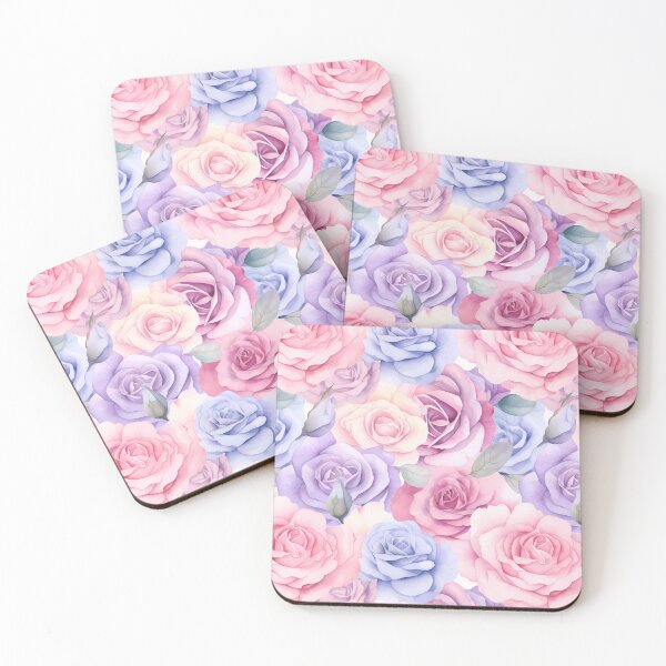 Item preview, Watercolour Pastel Roses Seamless Pattern designed and sold by PatternStudios.
