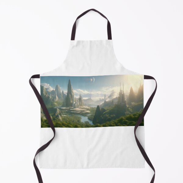 Item preview, Ethereal Futuristic City Sci Fi Landscape Art designed and sold by PeteRascal.