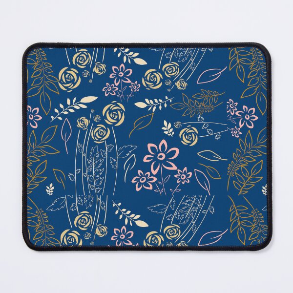 Item preview, Blue floral pattern designed and sold by SharahKarthi.