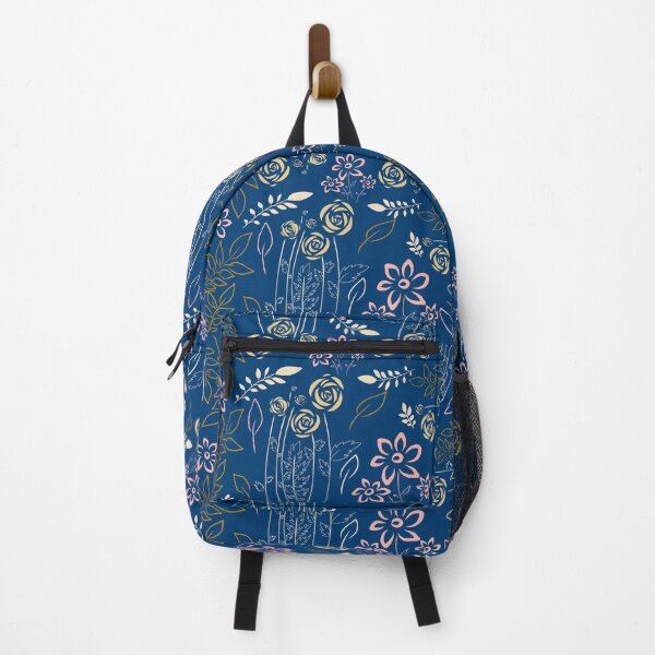 Item preview, Blue floral pattern designed and sold by SharahKarthi.