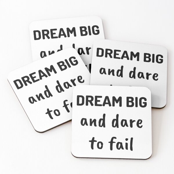 Item preview, Dream Big And Dare To Fail, Motivational Life Quote designed and sold by GardenistaShop.