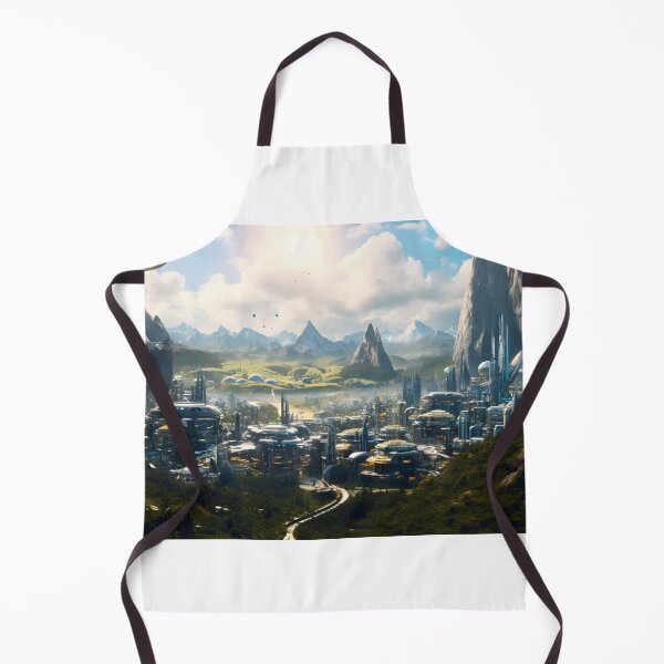 Item preview, Ethereal Futuristic City Sci Fi Landscape Art designed and sold by PeteRascal.