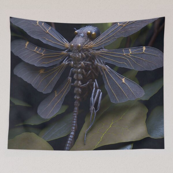 Item preview, Whimsical Dragonfly Modern Steampunk - Highly Detailed Digital Art | Insects designed and sold by TheWhimsicalZoo.