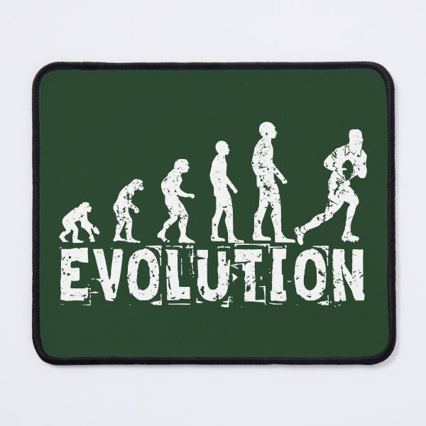 Item preview, Evolution rugby (white) designed and sold by SolidEarthArt.