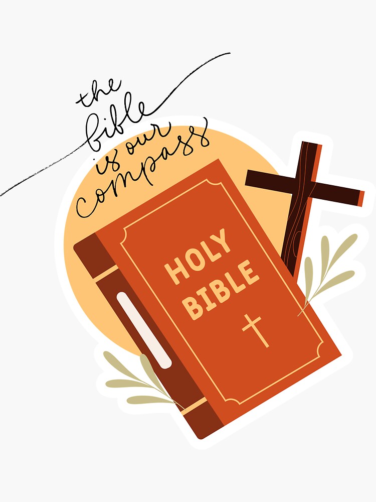 Holy Bible Cross Stickers