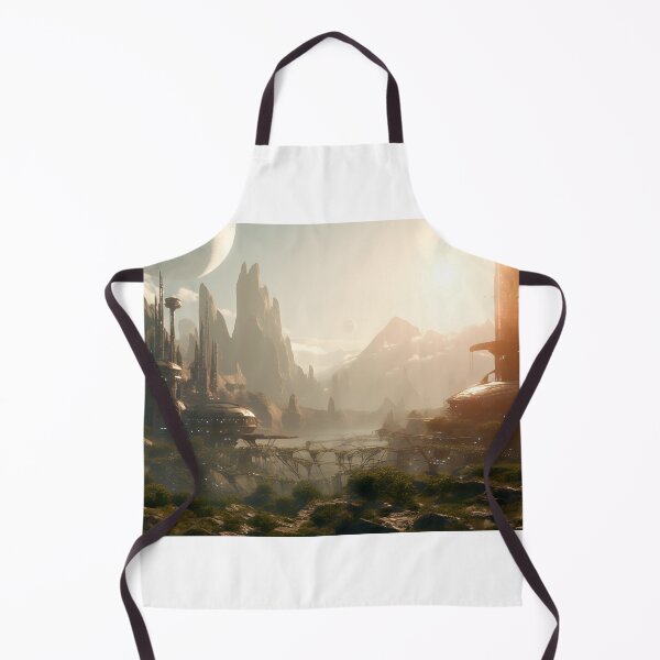 Item preview, Ethereal Futuristic City Sci Fi Landscape Art designed and sold by PeteRascal.