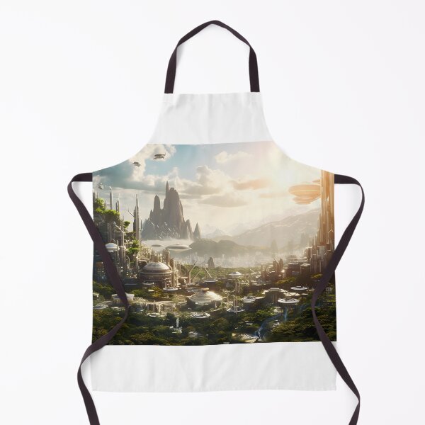 Item preview, Ethereal Futuristic City Sci Fi Landscape Art designed and sold by PeteRascal.