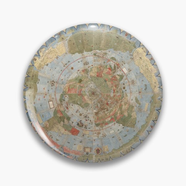 Item preview, Flat Earth Map (1587) - Urbano Monte designed and sold by SALON DES ARTS.
