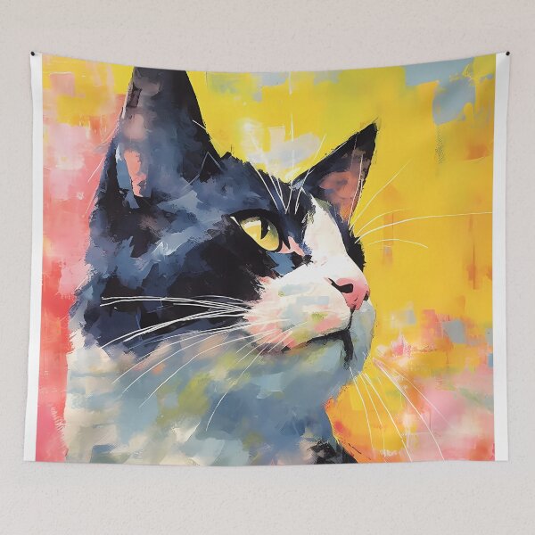 Item preview, Watercolor colored cat01 designed and sold by UnaWu533.