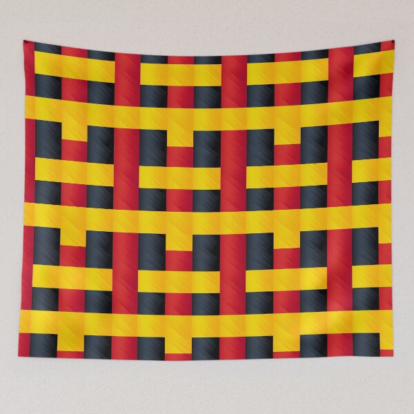 Item preview, Belgian Beauty: Abstract Minimalist Tricolor designed and sold by FamMeetsWorld.