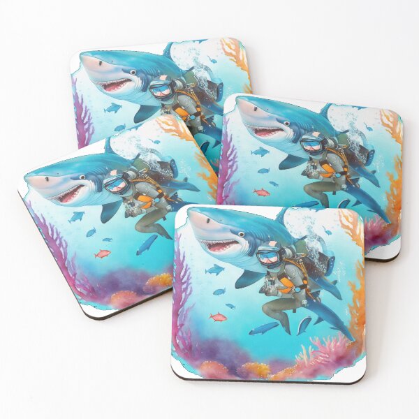 Item preview, A Diver is embarrassed by a Killer Shark designed and sold by SaliyalCreation.