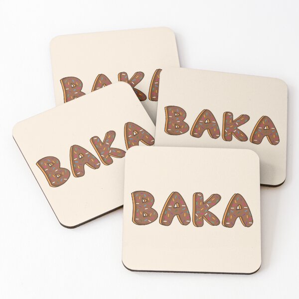 Item preview, Baka Word Shaped Like Chocolate Donuts  designed and sold by ITCHAWAWAA.