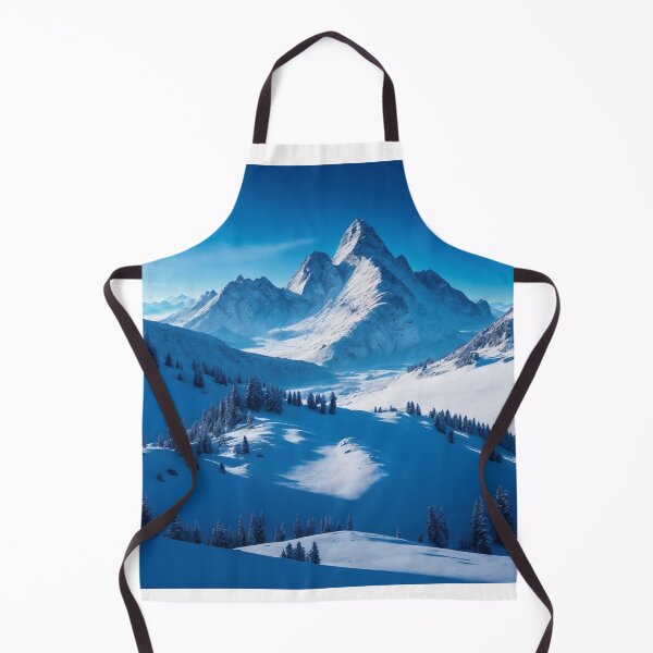 Item preview, The Tranquility of a Mountain Landscape with a Snow-Capped Summit under a Clear, Blue Sky, Ai Generated Art designed and sold by AiGens.