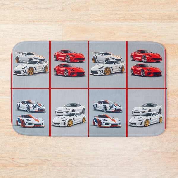Item preview, Sports Cars Red and white designed and sold by ZanyPaintbrush.