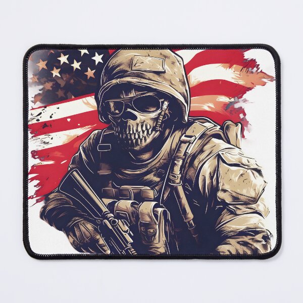 Item preview, Skull American Soldier in Uniform designed and sold by SkullTroops.