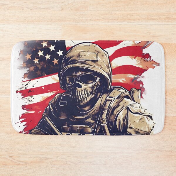 Item preview, Skull American Soldier in Uniform designed and sold by SkullTroops.