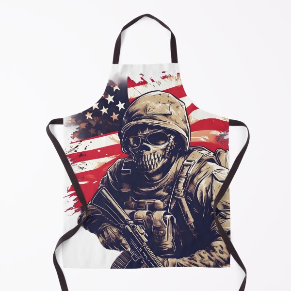 Item preview, Skull American Soldier in Uniform designed and sold by SkullTroops.