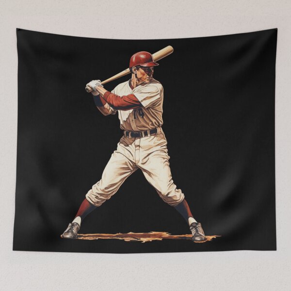 Item preview, A Vintage Baseball Player designed and sold by GoodOldVintage.