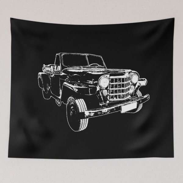 Item preview, Classic car stencil style graphic designed and sold by DFLC Prints.