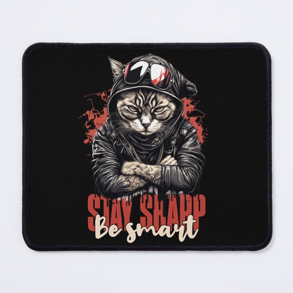 Item preview, Stay Sharp, Be Smart - Cool Cat Gift designed and sold by InkyGenies.