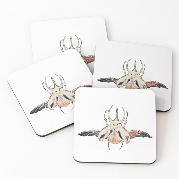Item preview, Atlas Beetle red and blue designed and sold by DreamingBeetle.