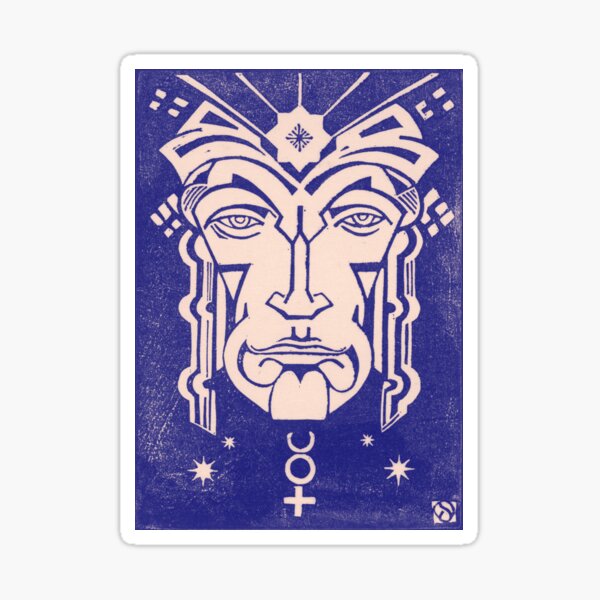 Mercury Messenger of Gods Greek Mythology Blue Sticker