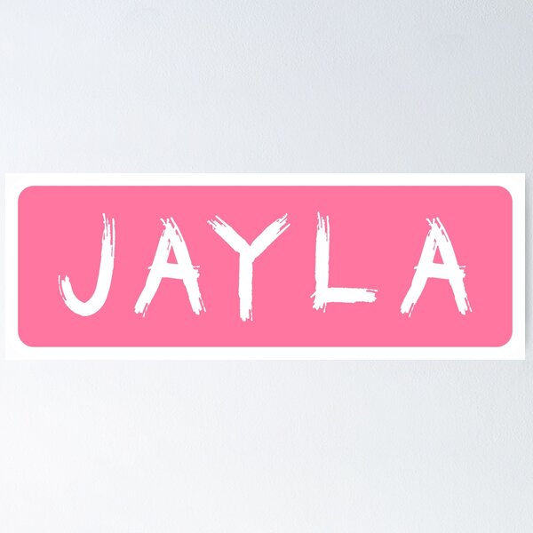 Vista previa del artículo con la obra «Nombre de las niñas Jayla», diseñado y vendido por Jeallan Designs.