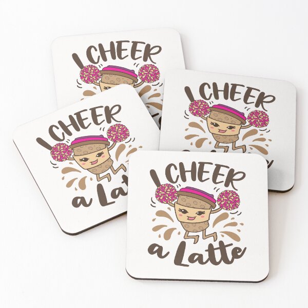 Item preview, I Cheer A Latte Cute Cheerleading designed and sold by jaygo.