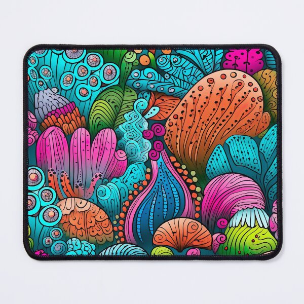 Item preview, Colorful scribble symphony - coral reef designed and sold by miss-keysmash.