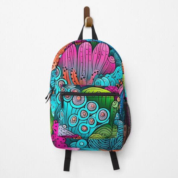 Item preview, Colorful scribble symphony - coral reef designed and sold by miss-keysmash.