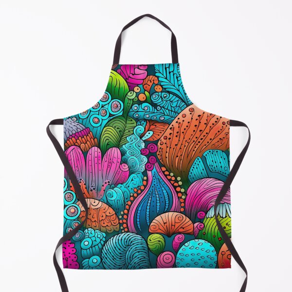 Item preview, Colorful scribble symphony - coral reef designed and sold by miss-keysmash.