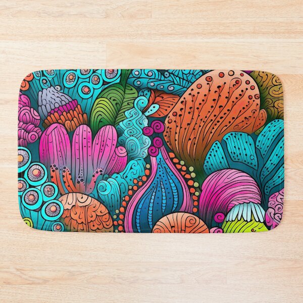 Item preview, Colorful scribble symphony - coral reef designed and sold by miss-keysmash.