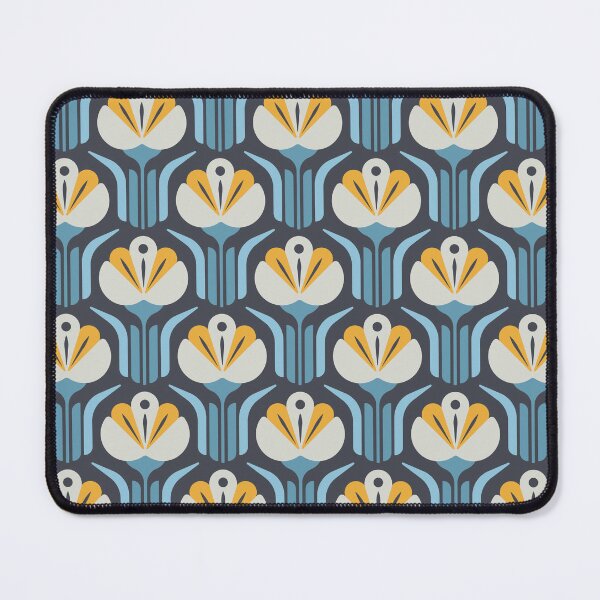 Item preview, KF 0064 F - Retro Vintage Flower Minimalist 70s Modern Geometric Floral Pattern designed and sold by KhakiFinch.