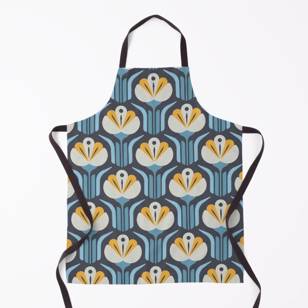 Item preview, KF 0064 F - Retro Vintage Flower Minimalist 70s Modern Geometric Floral Pattern designed and sold by KhakiFinch.
