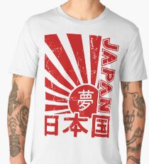 Vintage Japan Rising Sun Kanji T-Shirt Men's Premium T-Shirt